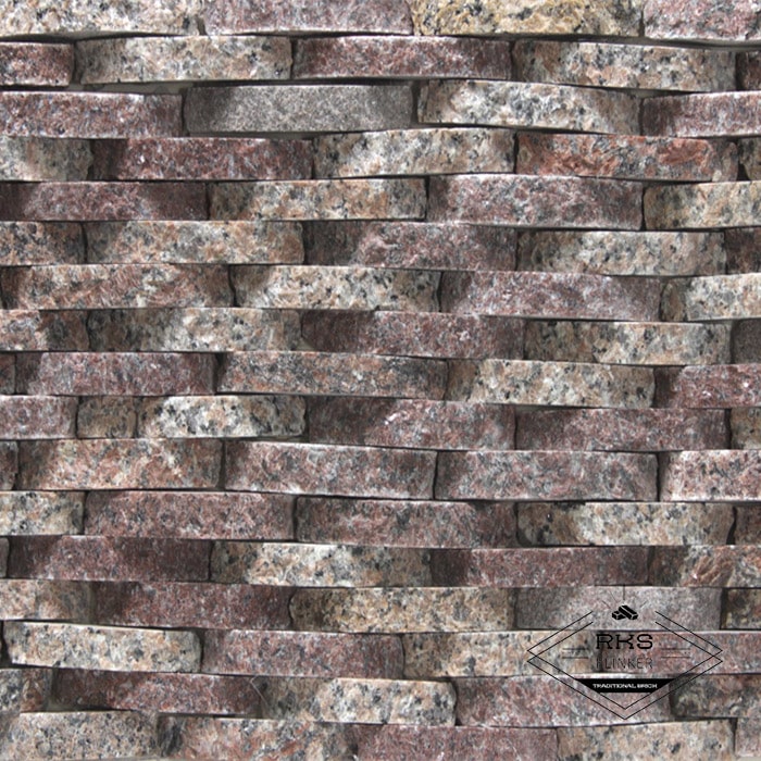 Фасадный камень Плетёнка — Гранит Капустинский в Тамбове